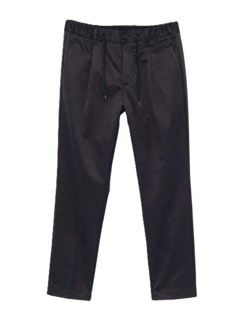 Pantaloni affusolati con coulisse blu HERNO | PT000236U129059200 BLU
